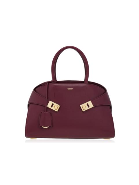 FERRAGAMO Hug Small Leather Bag purple