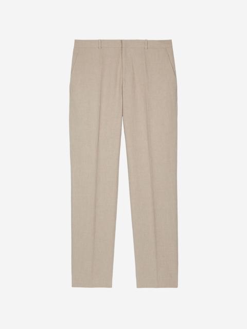 The Kooples BEIGE COTTON LINEN SUIT PANTS