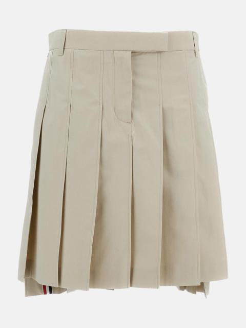 PLEATED COTTON SKIRT