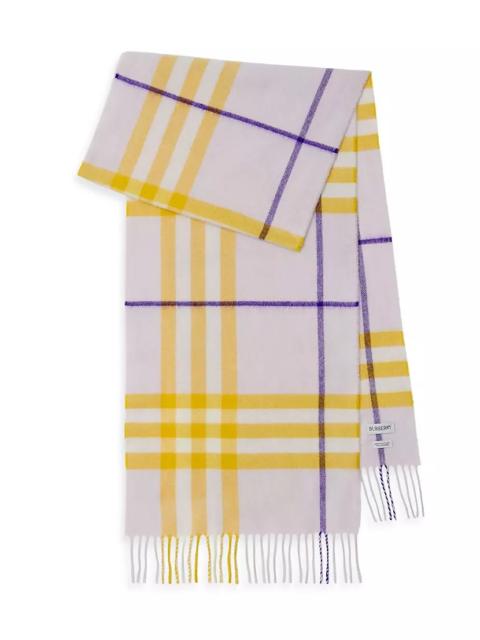 Burberry Giant Check Cashmere Scarf