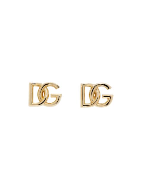 Gold 'DG' Logo Earrings