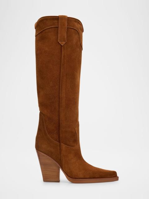 PARIS TEXAS El Dorado Suede Knee-High Boots