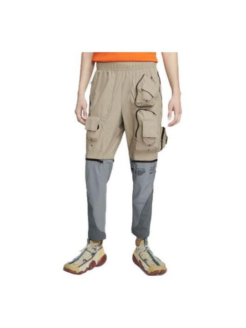 Nike Men's Nike ISPA Series Big Pocket Zipper Detachable Pants Casual Long Pants/Trousers Khaki DD3796-24
