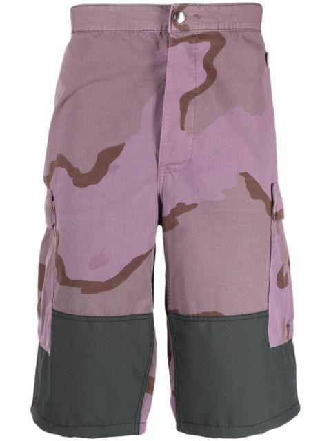 OAMC camouflage-pattern cargo shorts