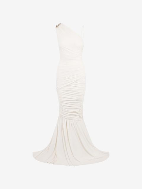 Roberto Cavalli Serpentine Ivory Dress