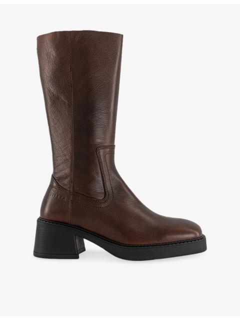 MIISTA Marlies Leather Mid-Calf Boots