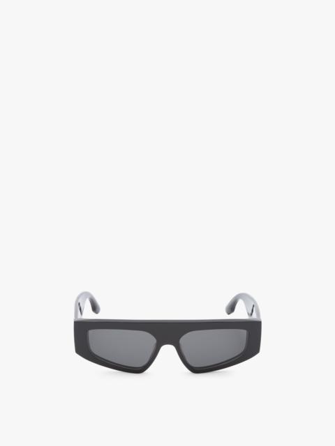Victoria Beckham Acetate Visor Sunglasses in Black