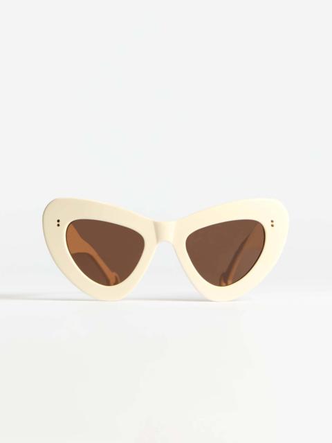 JW Anderson JWA06 BUTTERFLY SUNGLASSES IN OFF-WHITE