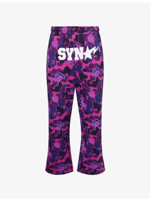 A BATHING APE® BAPE x Spotify x Syna Camouflage-Print Cotton-Blend Jogging Bottoms