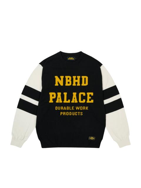PALACE PALACE NEIGHBORHOOD KNITTED MOTO TOP BLACK