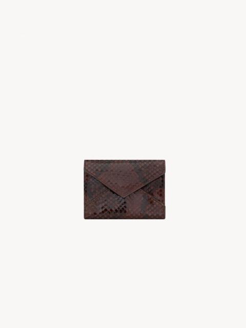 SAINT LAURENT LETTER CARD CASE IN PYTHON