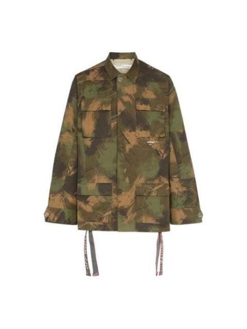 Off-White Men's Off-White c/ Camouflage Jacket Green OMEL007E19A660189901
