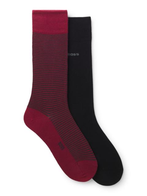 BOSS TWO-PACK OF REGULAR-LENGTH LOGO SOCKS