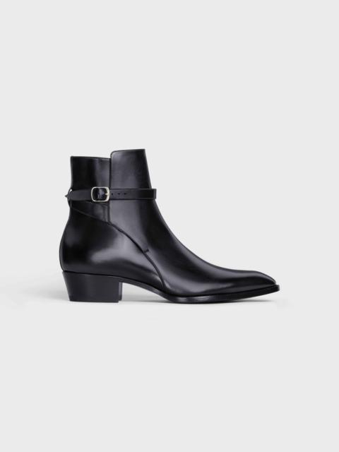 CELINE DRUGSTORE JODHPUR BOOT in Shiny calfskin