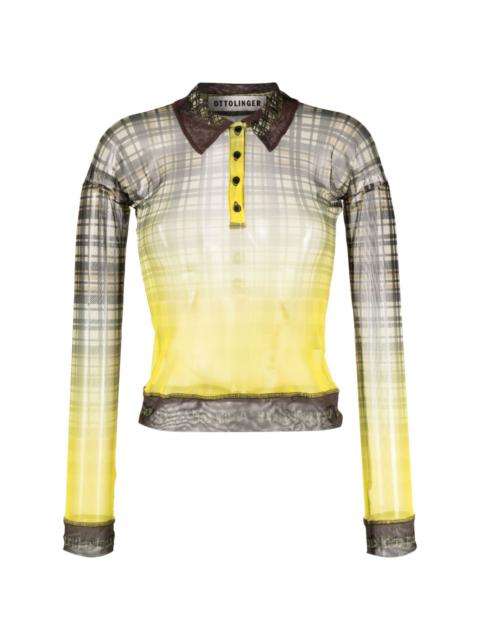 checked stretch shirt