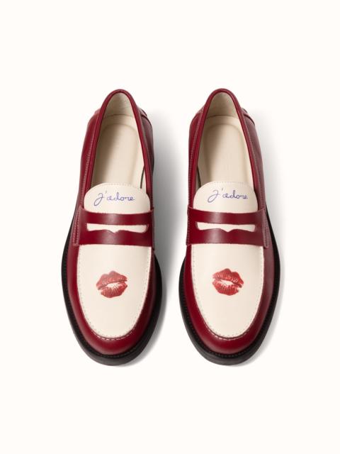 DUKE + DEXTER Wilde Red Kiss Penny Loafer - Men's