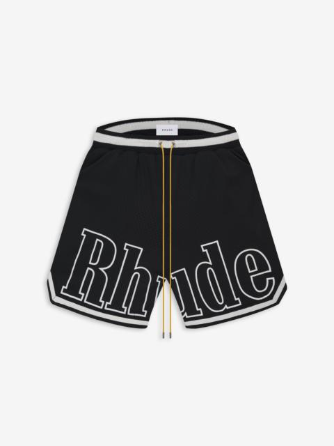 Rhude COURT LOGO SHORTS