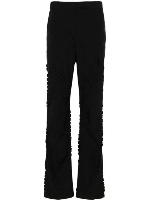 Morphogens mid-rise straight-leg trousers