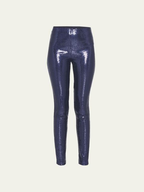 GIORGIO ARMANI Sequin Ankle Leggings