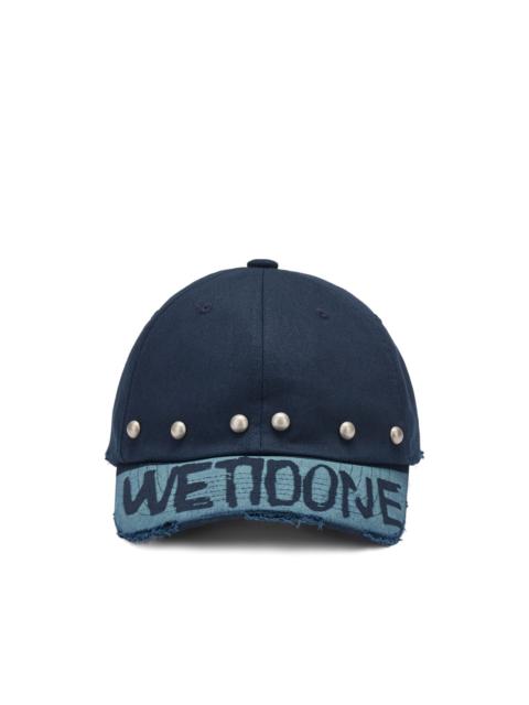 We11done studded distressed baseball cap