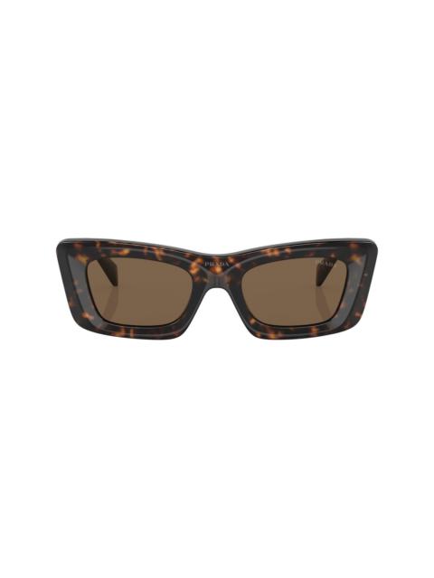 Prada tortoiseshell-effect logo sunglasses