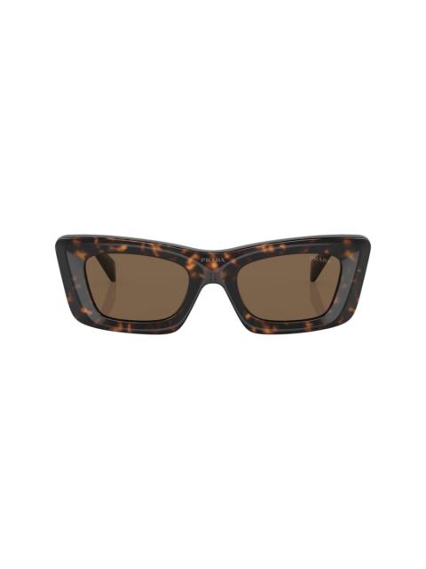 tortoiseshell-effect logo sunglasses