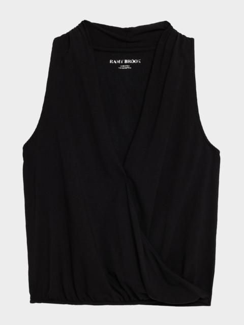 RAMY BROOK Jenny Surplice Tank Top