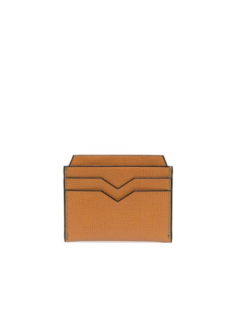Valextra grained leather cardholder