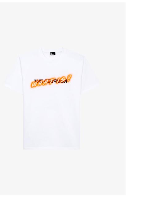 The Kooples What Is? brand-print cotton-jersey T-shirt