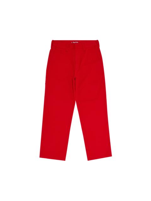 Supreme Work Pant 'Bright Red'