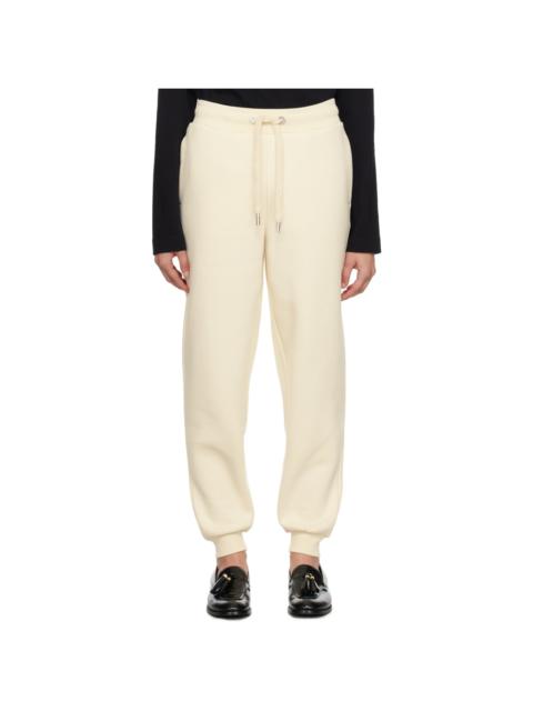 AMI Paris Off-White Heavyweight Lounge Pants
