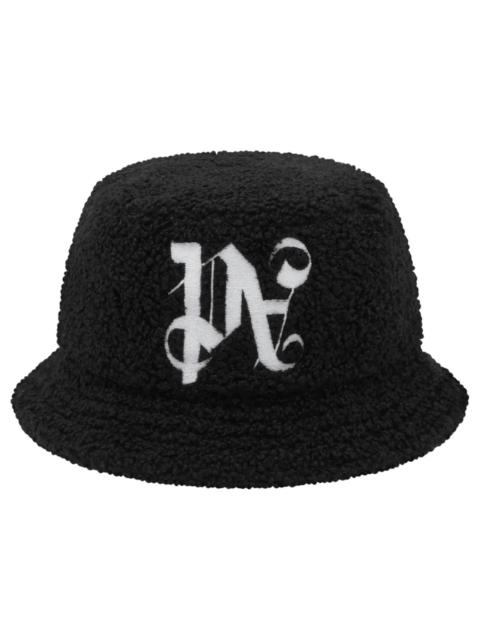 Palm Angels Palm Angels Monogram Bucket Hat Black/White