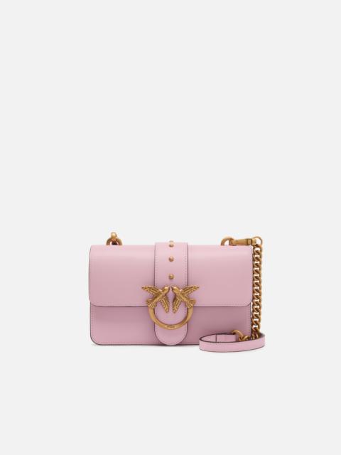 PINKO LOVE BAG ONE SMALL CROSSBODY BAG IN LEATHER