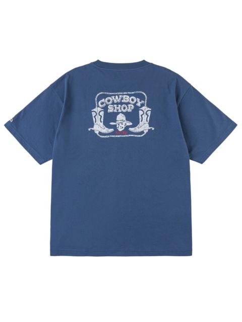 EVISU Cowboy Boots and Hat Stamp T-shirt