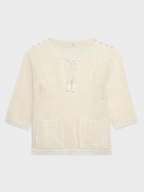 CELINE BAJA IN CROCHETED COTTON