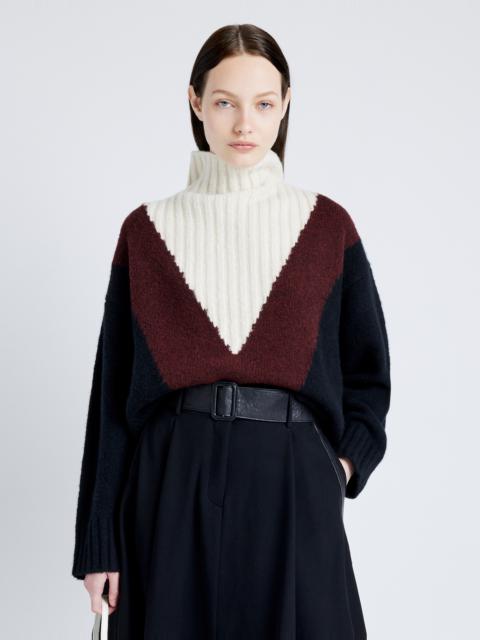 Alma Sweater in Graphic Intarsia