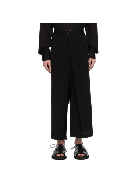 Yohji Yamamoto Black Drawstring Trousers