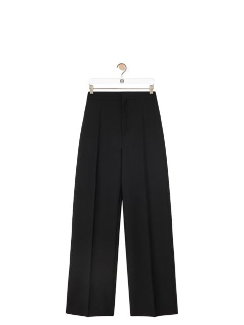 Loewe High waisted trousers in mohair and wool