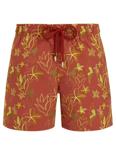 Men Swim Trunks Embroidered Camo Seaweed - Limited Edition