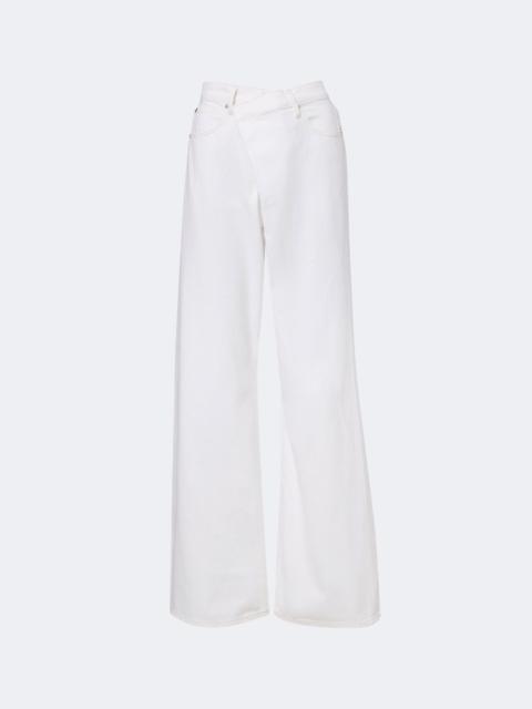 FRAME Crossover Loose wide-leg jeans