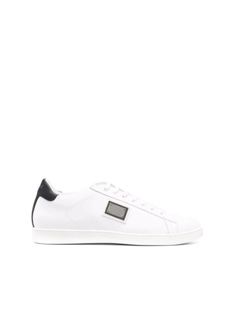 PHILIPP PLEIN leather low-top sneakers