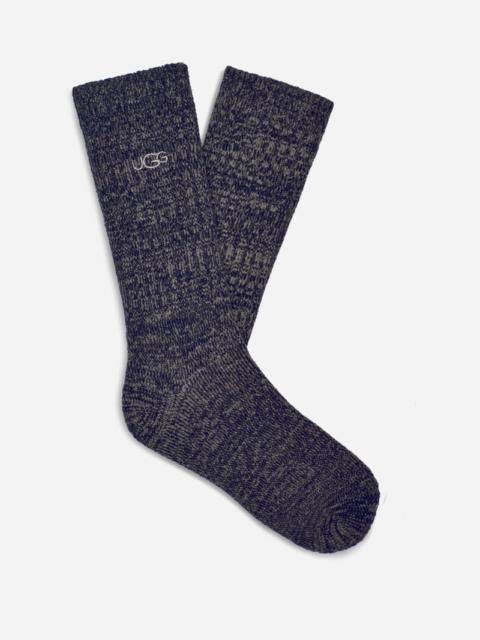 UGG ® Men's Trey Rib Knit Crew Polyester Blend/Recycled Materials in Blue/