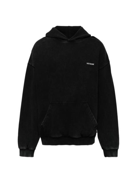 washed logo hoodie