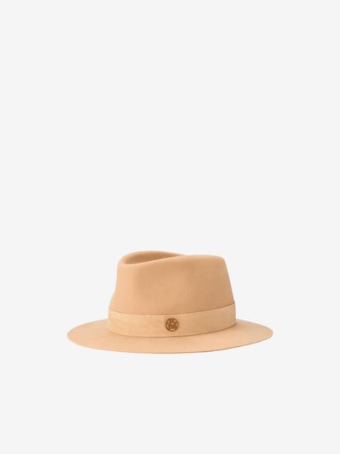 MAISON MICHEL André logo-detail fedora hat