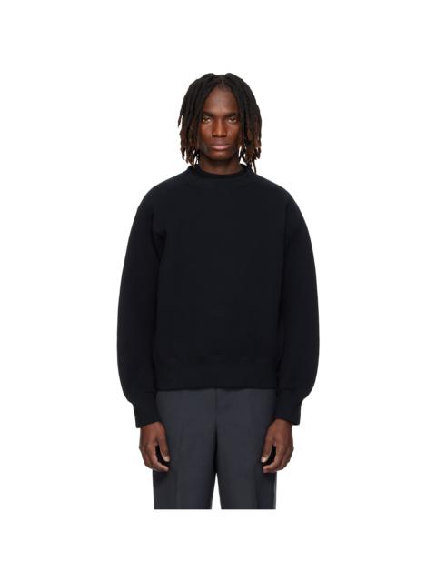 sacai Black Sponge Pullover Sweatshirt