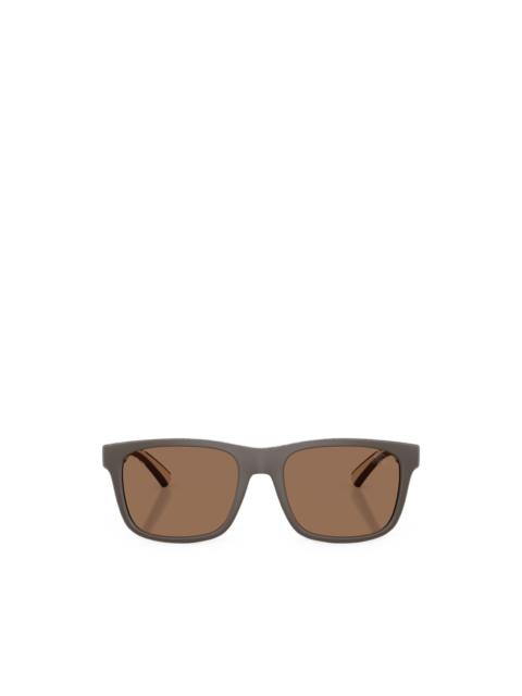 Burberry check-temple square-frame sunglasses