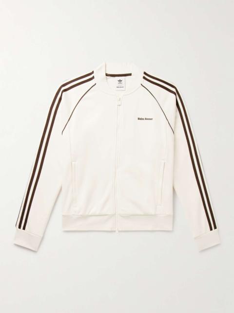 adidas + Wales Bonner Striped Logo-Embroidered Cotton-Blend Jersey Track Jacket