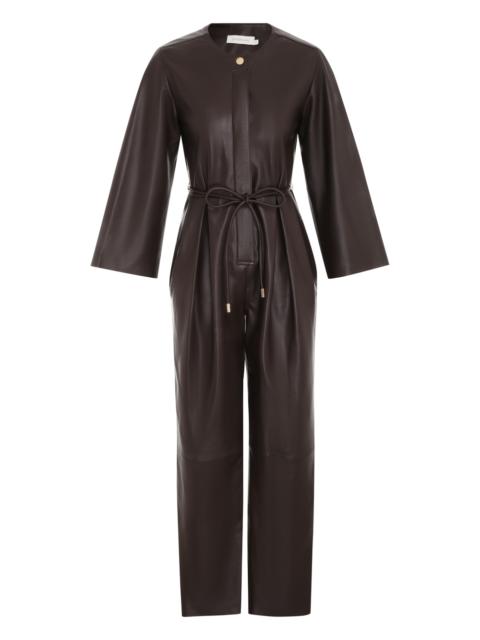 Zimmermann LUMINOSITY LEATHER JUMPSUIT