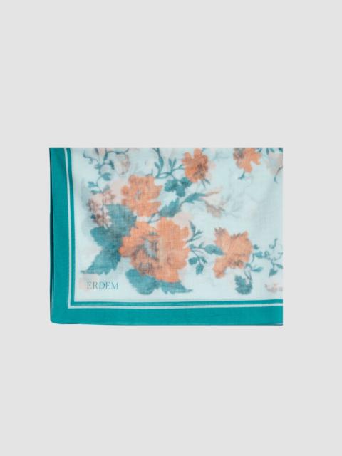 Erdem FLORAL PRINT COTTON VOILE PAREO