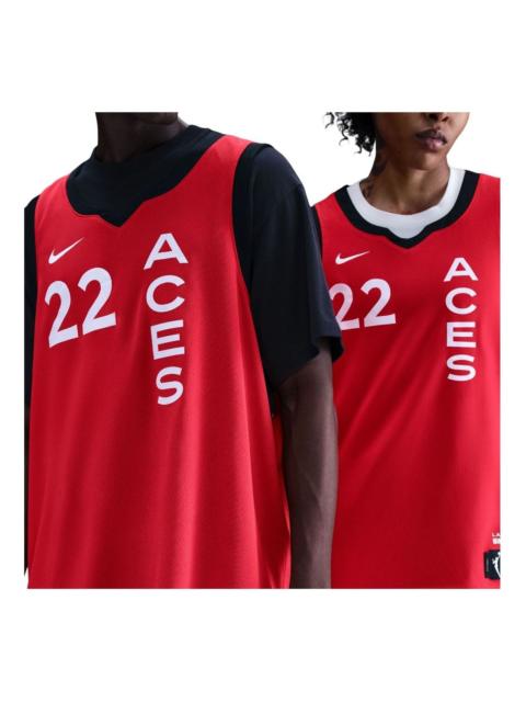Nike Nike A'ja Wilson Las Vegas Aces 2024 Rebel Edition Dri-FIT WNBA Victory Jersey 'University Red' HQ85